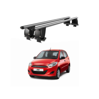 Bare transversale portbagaj auto aluminiu compatibile plafon neted Hyundai i10 IA 2013-2017 argintii sau negre Bare transversale portbagaj auto aluminiu compatibile plafon neted Hyundai i10 IA 2013-2017 argintii sau negre