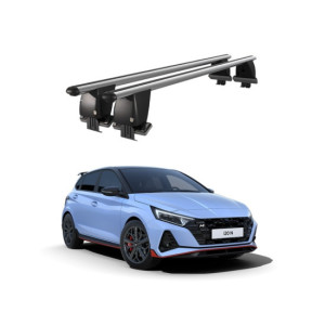Bare transversale portbagaj auto aluminiu compatibile plafon neted Hyundai i20 BC3 N 2020-> argintii sau negre
