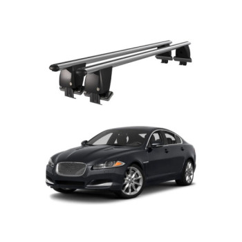 Bare transversale portbagaj auto aluminiu compatibile plafon neted Jaguar XF X250 2008-2015 argintii sau negre Bare transversale portbagaj auto aluminiu compatibile plafon neted Jaguar XF X250 2008-2015 argintii sau negre