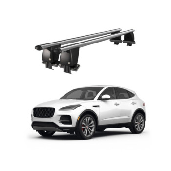 Bare transversale portbagaj auto aluminiu compatibile plafon neted Jaguar E-Pace X540 2017-> argintii sau negre