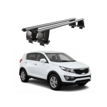 Bare transversale portbagaj auto aluminiu compatibile plafon neted Kia Sportage SL 2010-2013 argintii sau negre Bare transversale portbagaj auto aluminiu compatibile plafon neted Kia Sportage SL 2010-2013 argintii sau negre
