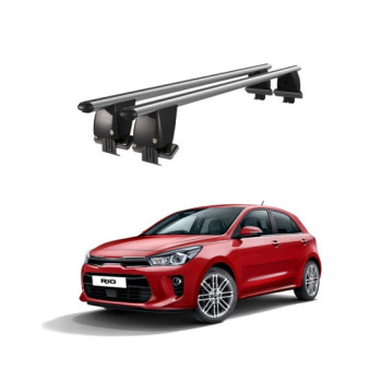 Bare transversale portbagaj auto aluminiu compatibile plafon neted Kia Rio YB Hatchback 2017-> argintii sau negre Bare transversale portbagaj auto aluminiu compatibile plafon neted Kia Rio YB Hatchback 2017-> argintii sau negre
