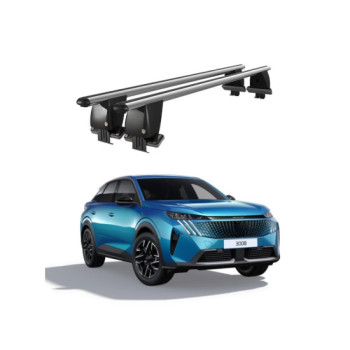 Bare transversale portbagaj auto aluminiu compatibile plafon neted Peugeot 3008 2021-> argintii sau negre Bare transversale portbagaj auto aluminiu compatibile plafon neted Peugeot 3008 2021-> argintii sau negre