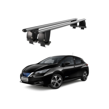 Bare transversale portbagaj auto aluminiu compatibile plafon neted Nissan Leaf ZE1 2018-> argintii sau negre Bare transversale portbagaj auto aluminiu compatibile plafon neted Nissan Leaf ZE1 2018-> argintii sau negre