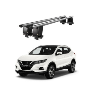 Bare transversale portbagaj auto aluminiu compatibile plafon neted Nissan Qashqai J11 2017-2021 argintii sau negre