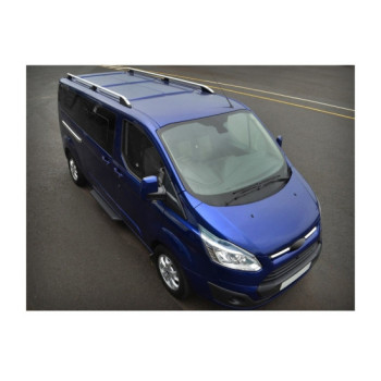 Set bare portbagaj longitudinale aluminiu auto compatibile Ford Transit Custom scurt 2012-2023 Set bare portbagaj longitudinale aluminiu auto compatibile Ford Transit Custom scurt 2012-2023