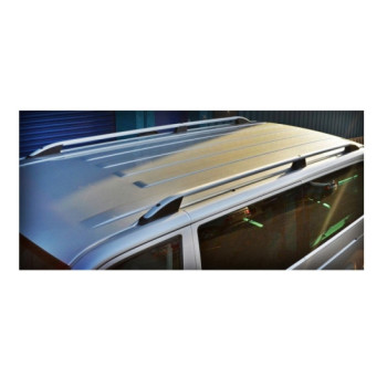 Set bare portbagaj longitudinale aluminiu auto compatibile Volkswagen Transporter T5, T6 scurt 2003-2023
