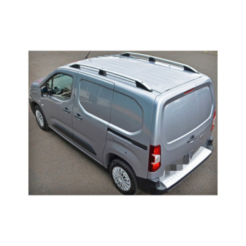 Set bare portbagaj longitudinale aluminiu auto compatibile Peugeot Rifter lung 2019->