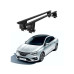 Bare transversale portbagaj auto aluminiu compatibile plafon neted Renault Megane IV Grand Coupe 2017-> argintii sau negre