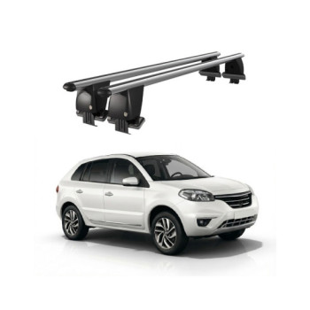 Bare transversale portbagaj auto aluminiu compatibile plafon neted Renault Koleos 2008-2016 argintii sau negre