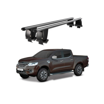 Bare transversale portbagaj auto aluminiu compatibile plafon neted Renault Alaskan 2016-> argintii sau negre Bare transversale portbagaj auto aluminiu compatibile plafon neted Renault Alaskan 2016-> argintii sau negre