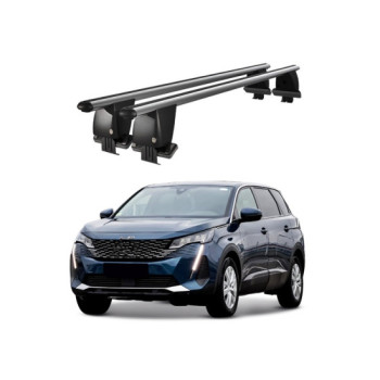 Bare transversale portbagaj auto aluminiu compatibile plafon neted Peugeot 5008 2021-> argintii sau negre