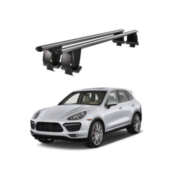 Bare transversale portbagaj auto aluminiu compatibile plafon neted Porsche Cayenne 92A 2011-2017 argintii sau negre