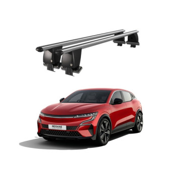 Bare transversale portbagaj auto aluminiu compatibile plafon neted Renault Megane E-Tech Electric 2021-> argintii sau negre