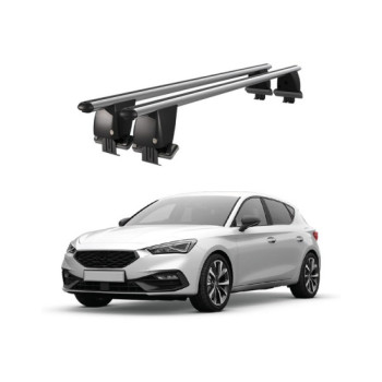 Bare transversale portbagaj auto aluminiu compatibile plafon neted Seat Leon Mk4 2020-> argintii sau negre Bare transversale portbagaj auto aluminiu compatibile plafon neted Seat Leon Mk4 2020-> argintii sau negre