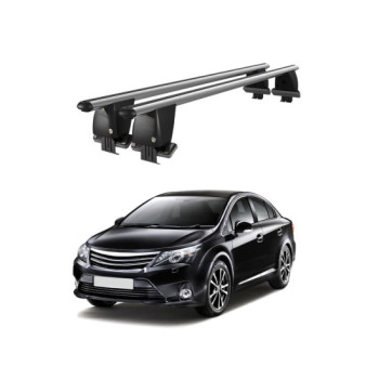 Bare transversale portbagaj auto aluminiu compatibile plafon neted Toyota Avensis T270 2009-2011 argintii sau negre