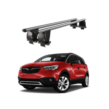 Bare transversale portbagaj auto aluminiu compatibile plafon neted Opel Crossland X 2017-2020 argintii sau negre Bare transversale portbagaj auto aluminiu compatibile plafon neted Opel Crossland X 2017-2020 argintii sau negre