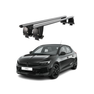 Bare transversale portbagaj auto aluminiu compatibile plafon neted Opel Corsa F 2019-> argintii sau negre