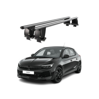 Bare transversale portbagaj auto aluminiu compatibile plafon neted Opel Corsa F 2019-> argintii sau negre Bare transversale portbagaj auto aluminiu compatibile plafon neted Opel Corsa F 2019-> argintii sau negre