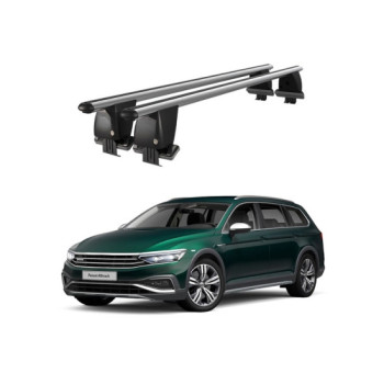 Bare transversale portbagaj auto aluminiu compatibile plafon neted Volkswagen Passat B8 Alltrack 2019-> argintii sau negre