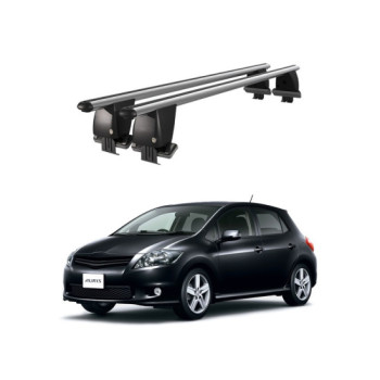 Bare transversale portbagaj auto aluminiu compatibile plafon neted Toyota Auris E150 2006-2012 argintii sau negre Bare transversale portbagaj auto aluminiu compatibile plafon neted Toyota Auris E150 2006-2012 argintii sau negre