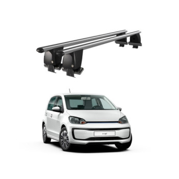 Bare transversale portbagaj auto aluminiu compatibile plafon neted Volkswagen E-Up! 2014-> argintii sau negre Bare transversale portbagaj auto aluminiu compatibile plafon neted Volkswagen E-Up! 2014-> argintii sau negre