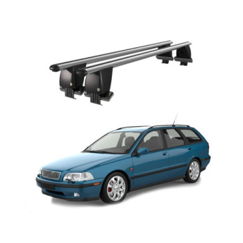 Bare transversale portbagaj auto aluminiu compatibile plafon neted Volvo V40 1995-2012 argintii sau negre Bare transversale portbagaj auto aluminiu compatibile plafon neted Volvo V40 1995-2012 argintii sau negre