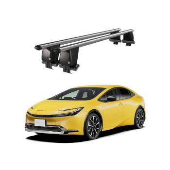 Bare transversale portbagaj auto aluminiu compatibile plafon neted Toyota Prius IV XW50 2018-> argintii sau negre
