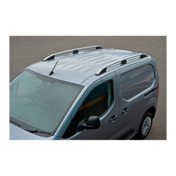 Set bare portbagaj longitudinale aluminiu auto compatibile Peugeot Partner scurt 2019->