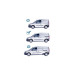 Set bare portbagaj longitudinale aluminiu auto compatibile Opel Combo scurt 2019->