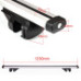 Bara portbagaj universala transversala din aluminiu cu cheie 120cm