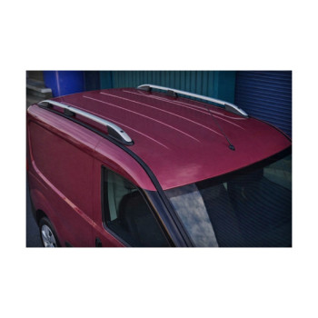 Set bare portbagaj longitudinale aluminiu auto compatibile Fiat Doblo II 2010-2022