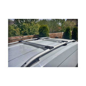 Bare portbagaj transversale auto aluminiu compatibile Dacia Dokker Van 2013-> 80-84 cm