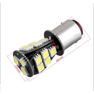 Bec BAY15D 18 LED LUX SMD 5730 doua faze CANBUS 24V.