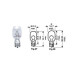 Bec pozitie T15 12V 16W ART - Pret pe set 10 bucati
