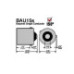 Bec o faza T.V. 12V 21W BAU15S Portocaliu ART- Pret pe set 10 bucati