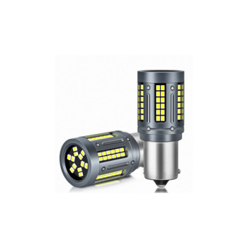 Set 2 becuri o faza T.N. BAU15S 84SMD Canbus 12V-24V nonpolar lumina alba 1000 lumen 25W Set 2 becuri o faza T.N. BAU15S 84SMD Canbus 12V-24V nonpolar lumina alba 1000 lumen 25W