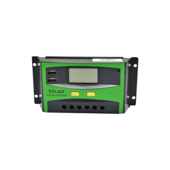 Regulator tensiune pentru panou solar 30A 12V/24V 2X port USB Regulator tensiune pentru panou solar 30A 12V/24V 2X port USB
