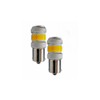 Set 2 Becuri o faza BA15S P21W T.V. LED COB 12W PREMIUM Set 2 Becuri o faza BA15S P21W T.V. LED COB 12W PREMIUM