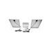 Lampa LED cu panou solar 100W proiector 300W baterie 3,2V/40Ah