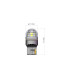 Bec o faza T20 7440 W21W 15SMD 2835 12V CANBUS nonpolar 320 lumen Lumina galbena