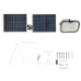 Lampa LED 126x0.5W cu panou solar 25W si baterie 7V/10Ah BK69236 Lampa LED 126x0.5W cu panou solar 25W si baterie 7V/10Ah BK69236