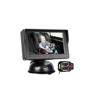 Kit camera auto pentru bebelusi cu monitor 4.3 inch cu fir pentru vizualizare in timp real