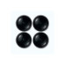 Set capace centrale jante auto 77 mm negre