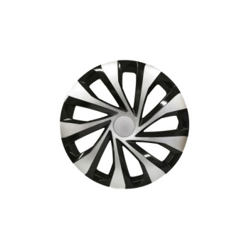Set 4 capace roti negru / argintiu 16 Set 4 capace roti negru / argintiu 16