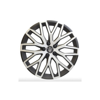 Set 4 capace roti Evo culoare negru argintiu 15 inch