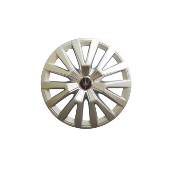 Set 4 capace roti Evo culoare argintii 15 inch