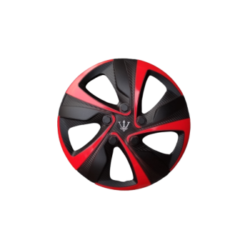 Set 4 capace roti model EVO negru+rosu 15