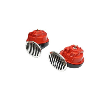 Claxon auto universal 12V cu grila crom si releu 112dB Claxon auto universal 12V cu grila crom si releu 112dB