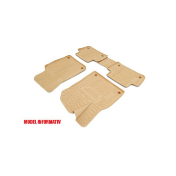 Covoare cauciuc tavita Bej compatibile BMW X5 E70 / X6 E71 2006-2014 Covoare cauciuc tavita Bej compatibile BMW X5 E70 / X6 E71 2006-2014